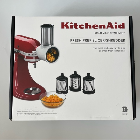 KitchenAid Stand Mixer Attachment Fresh Prep Shredder Slicer KSMVSA - Picture 1 of 11